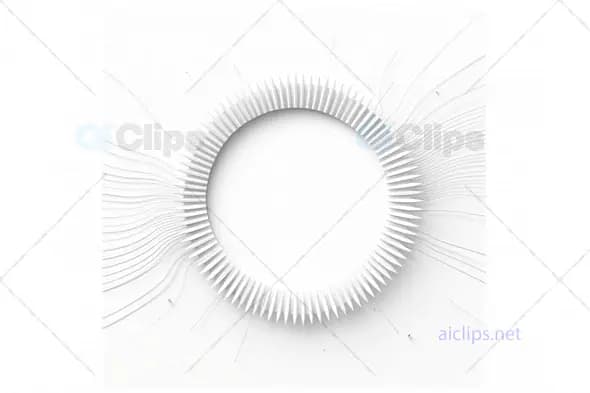 Abstract Minimalist White Circular Design