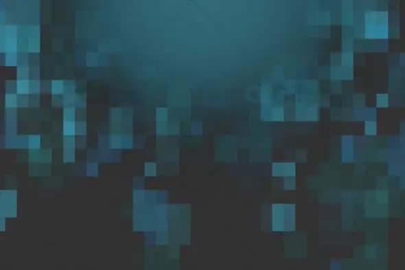 Abstract Blue Pixelated Background with Gradient Effect