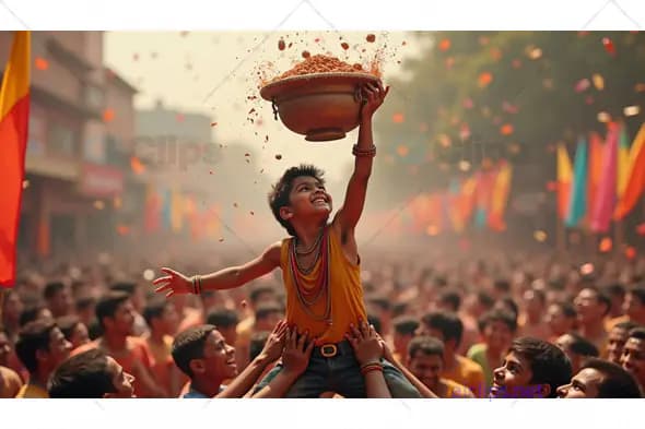 Joyous Festival Celebration with Children