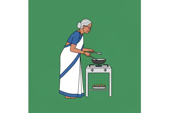 Traditional Indian Cook Vector