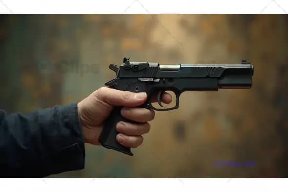 Hand Holding Pistol