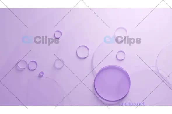 Abstract 3D Purple Geometric Background with Circular Patterns