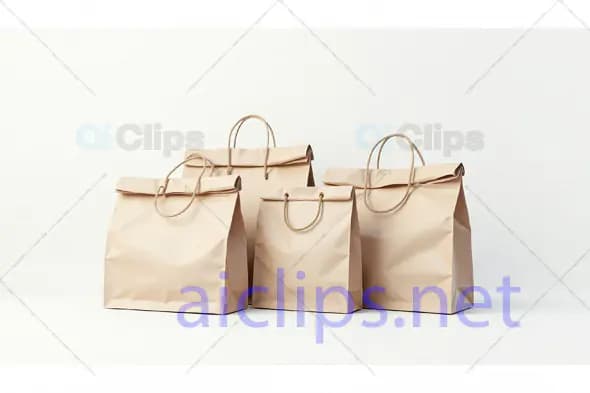 Eco-Friendly Kraft Paper Shopping Bags