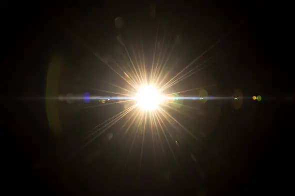 Dazzling Lens Flare Starburst