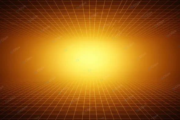 Futuristic Golden Grid Background