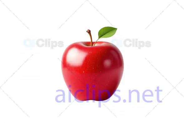 Realistic Red Apple 3D Model