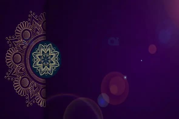 Elegant Mandala Design with Golden Accents