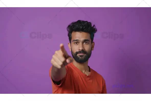 Man Pointing at Viewer