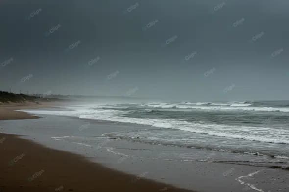Moody Coastal Seascape