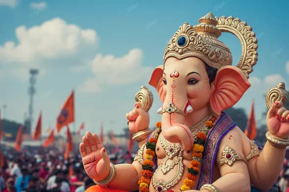 Ganesha's Grand Festival Procession