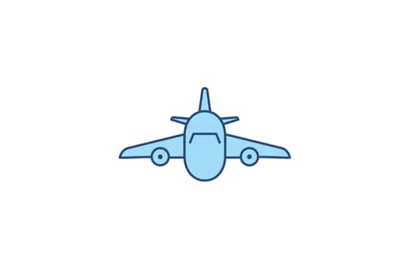 Minimalist Airplane Icon