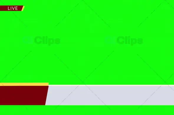 Live Broadcast Lower Third on Green Screen