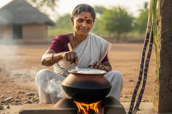 Traditional Harvest Festival Cooking