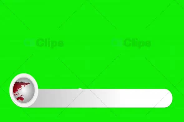 Minimal News Lower Third with Globe and Green Screen