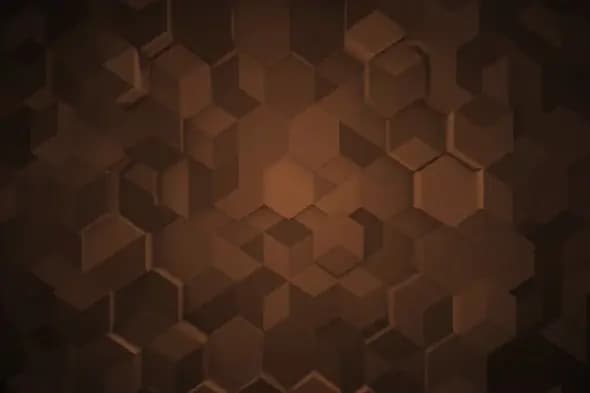 Elegant Brown Hexagonal Mosaic