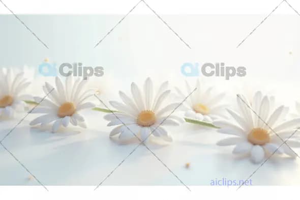 Soft White Daisies in Minimalist Floral Arrangement