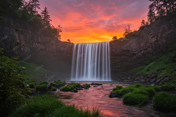 Enchanted Waterfall Oasis