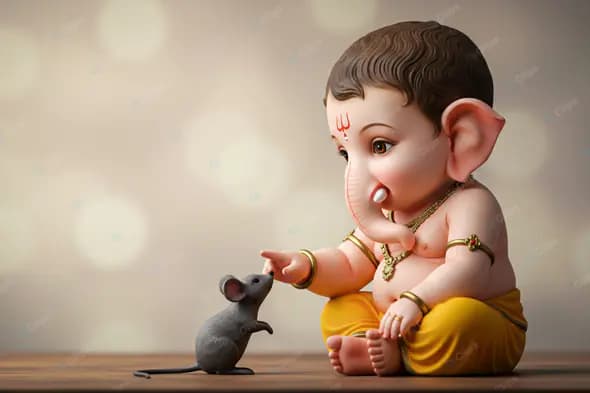 Playful Ganesha: Divine Childhood