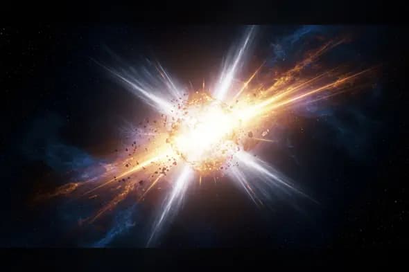 Supernova Explosion in Deep Space – Fiery Stellar Blast Scene