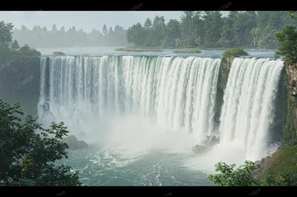 Thundering Waterfall Panorama