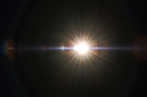 Radiant Lens Flare Burst