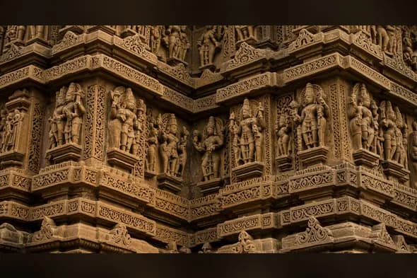 Intricate Indian Temple Wall Carvings | Heritage Architecture by AIClips
