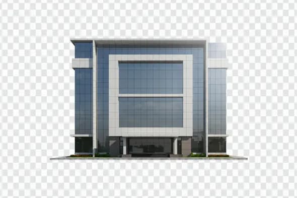 Modern Office Building Glass Facade PNG Clipart