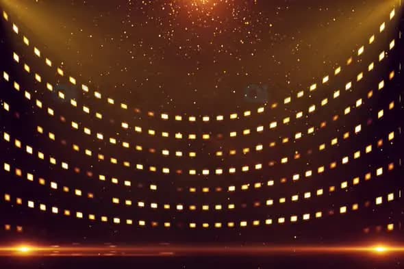 Golden Sparkling Event Stage Background