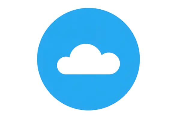 Circular Cloud Icon