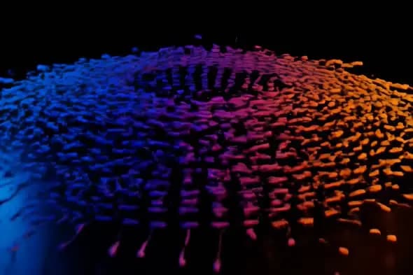 Dynamic Spectrum Wave Particle Animation