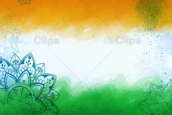 Indian Tricolor Mandala Background with Artistic Texture