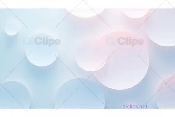 Abstract Overlapping Circles on Soft Gradient Background