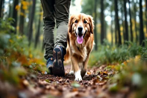 Forest Hike with Loyal Companion