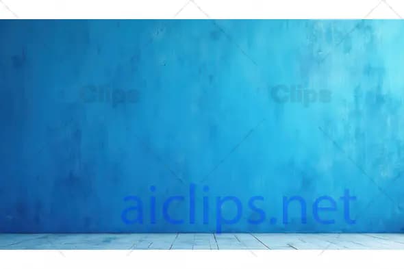 Blue Textured Wall and Tiled Floor Background
