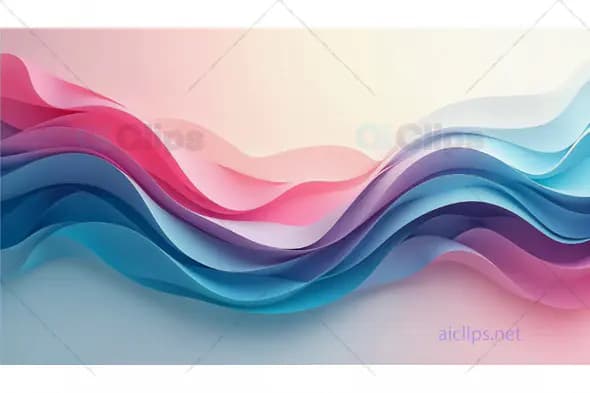 Abstract Colorful Wave Design