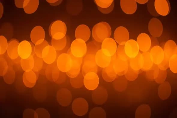Glowing Orange Bokeh Effect