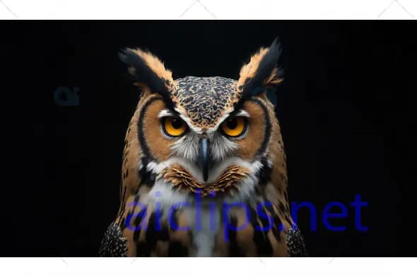 Majestic Owl Staring Forward