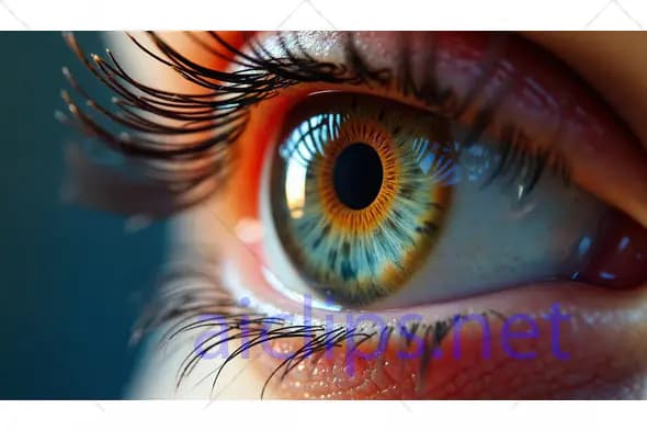 Close-Up of Human Eye with Vivid Iris Detail