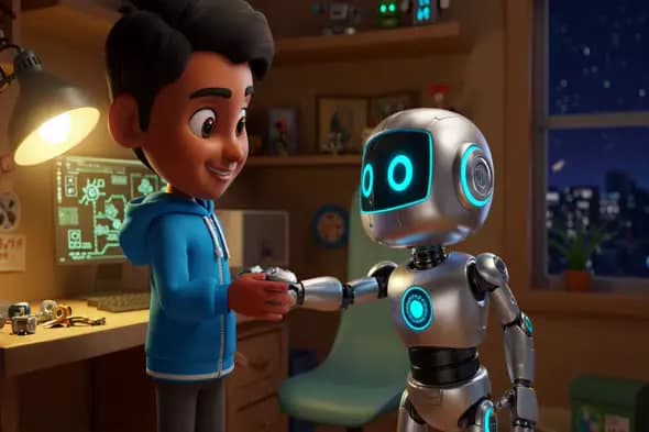 Boy Meets Robot: A Futuristic Friendship