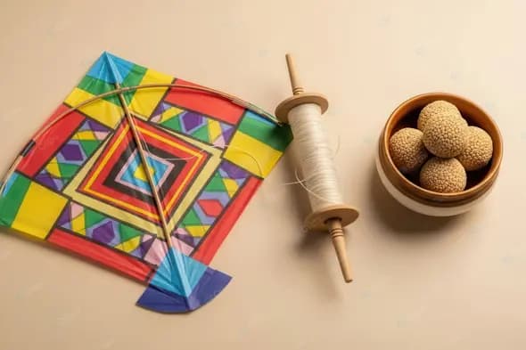 Traditional Kite Festival Arrangement
