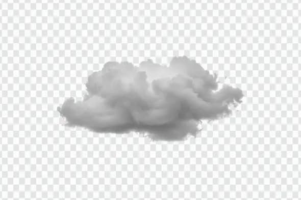 Realistic Gray Cumulus Cloud Formation PNG Clipart