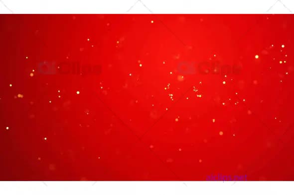 Red Festive Background with Golden Sparkles