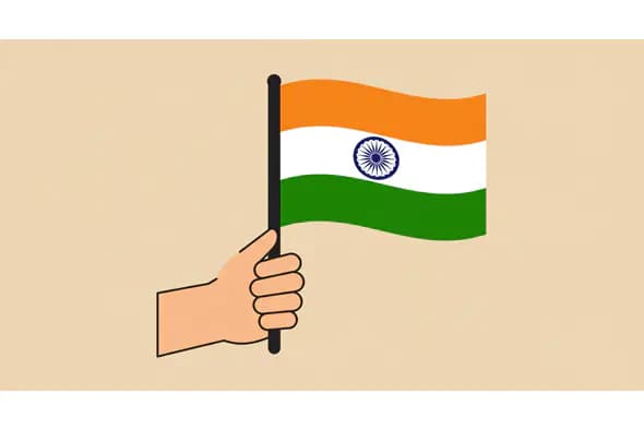 Waving Indian Flag Vector