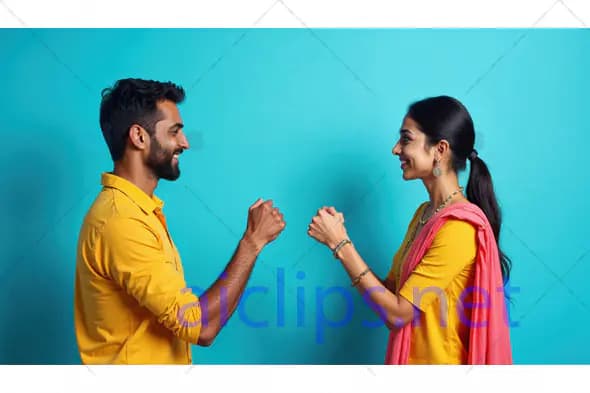 Couple Fist Bump Celebration