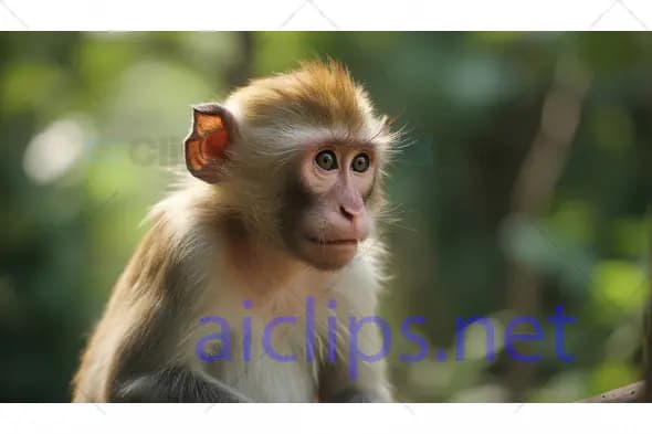 Young Monkey in Natural Habitat
