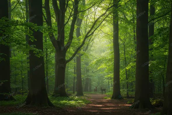 Enchanted Emerald Forest Path