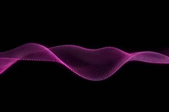 Mesmerizing Purple Particle Wave Dynamic Background Animation