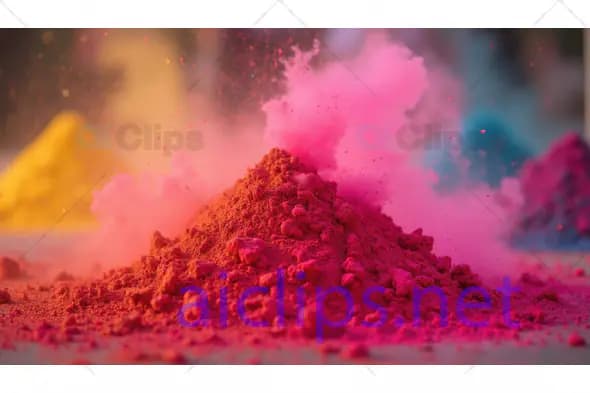 Vibrant Holi Color Powders