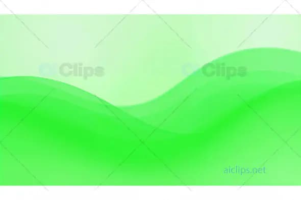 Green Abstract Wave Background