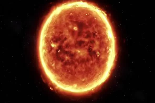 Solar Inferno: Star's Fiery Surface